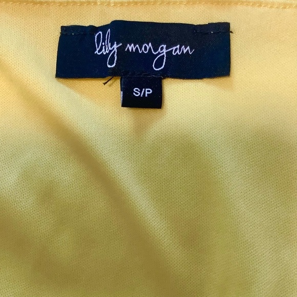 Lemon Yellow Small Lace Off the Shoulder Lined Top - Picture 8 of 8